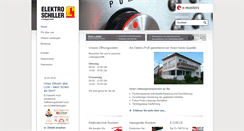 Desktop Screenshot of elektro-schiller.com