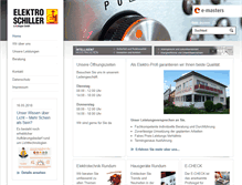 Tablet Screenshot of elektro-schiller.com